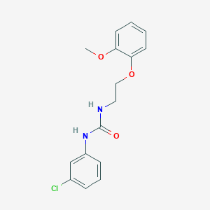 molecular formula C16H17ClN2O3 B5227925 N-(3-chlorophenyl)-N'-[2-(2-methoxyphenoxy)ethyl]urea 