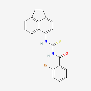 molecular formula C20H15BrN2OS B5227956 2-bromo-N-[(1,2-dihydro-5-acenaphthylenylamino)carbonothioyl]benzamide 