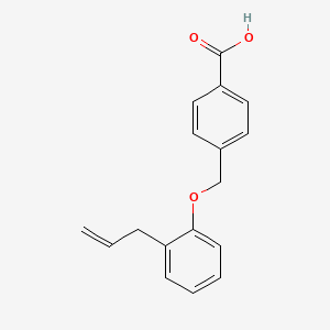 molecular formula C17H16O3 B5228017 4-[(2-allylphenoxy)methyl]benzoic acid 