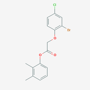 molecular formula C16H14BrClO3 B5228048 2,3-dimethylphenyl (2-bromo-4-chlorophenoxy)acetate 