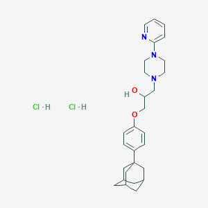 molecular formula C28H39Cl2N3O2 B5228067 1-[4-(1-adamantyl)phenoxy]-3-[4-(2-pyridinyl)-1-piperazinyl]-2-propanol dihydrochloride 
