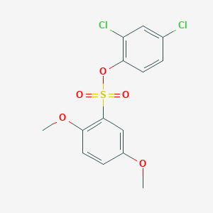 molecular formula C14H12Cl2O5S B5228072 2,4-dichlorophenyl 2,5-dimethoxybenzenesulfonate 