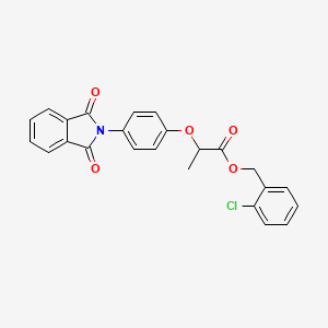 molecular formula C24H18ClNO5 B5228089 2-chlorobenzyl 2-[4-(1,3-dioxo-1,3-dihydro-2H-isoindol-2-yl)phenoxy]propanoate 