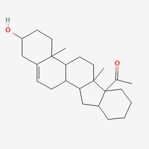 molecular formula C25H38O2 B5228131 1-(2-hydroxy-4a,6a-dimethyl-1,2,3,4,4a,4b,5,6,6a,7,8,9,10,10a,11,11a,11b,12-octadecahydro-6bH-indeno[2,1-a]phenanthren-6b-yl)ethanone CAS No. 5586-18-5