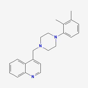 molecular formula C22H25N3 B5228143 4-{[4-(2,3-dimethylphenyl)-1-piperazinyl]methyl}quinoline 