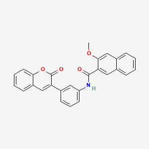 molecular formula C27H19NO4 B5228211 3-methoxy-N-[3-(2-oxo-2H-chromen-3-yl)phenyl]-2-naphthamide 