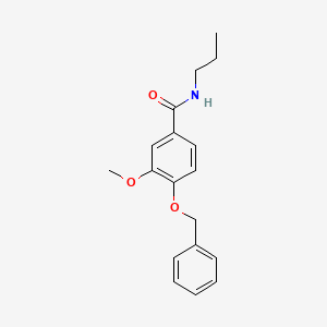 molecular formula C18H21NO3 B5228234 4-(benzyloxy)-3-methoxy-N-propylbenzamide 