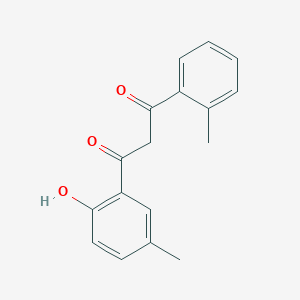 molecular formula C17H16O3 B5228261 1-(2-hydroxy-5-methylphenyl)-3-(2-methylphenyl)-1,3-propanedione CAS No. 88952-36-7