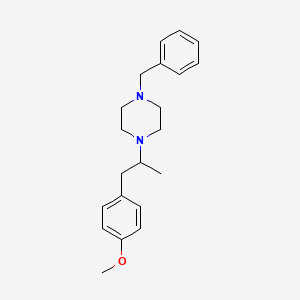 molecular formula C21H28N2O B5228269 1-benzyl-4-[2-(4-methoxyphenyl)-1-methylethyl]piperazine 