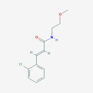 molecular formula C12H14ClNO2 B5228298 3-(2-chlorophenyl)-N-(2-methoxyethyl)acrylamide 