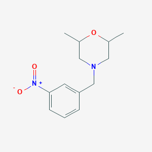 molecular formula C13H18N2O3 B5228359 2,6-dimethyl-4-(3-nitrobenzyl)morpholine 