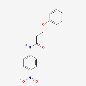 molecular formula C15H14N2O4 B5228370 N-(4-nitrophenyl)-3-phenoxypropanamide 
