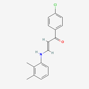 molecular formula C17H16ClNO B5228521 1-(4-chlorophenyl)-3-[(2,3-dimethylphenyl)amino]-2-propen-1-one 