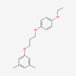molecular formula C19H24O3 B5228671 1-[3-(4-ethoxyphenoxy)propoxy]-3,5-dimethylbenzene 