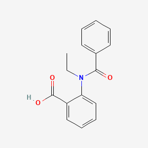 molecular formula C16H15NO3 B5228712 2-[benzoyl(ethyl)amino]benzoic acid 