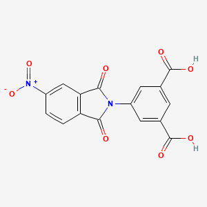 molecular formula C16H8N2O8 B5228759 5-(5-nitro-1,3-dioxo-1,3-dihydro-2H-isoindol-2-yl)isophthalic acid 