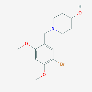1-(5-bromo-2,4-dimethoxybenzyl)-4-piperidinol