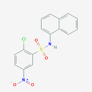 molecular formula C16H11ClN2O4S B5228786 2-chloro-N-1-naphthyl-5-nitrobenzenesulfonamide 