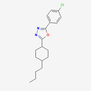molecular formula C18H23ClN2O B5228810 2-(4-butylcyclohexyl)-5-(4-chlorophenyl)-1,3,4-oxadiazole 