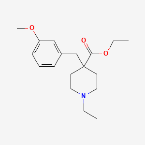 ethyl 1-ethyl-4-(3-methoxybenzyl)-4-piperidinecarboxylate