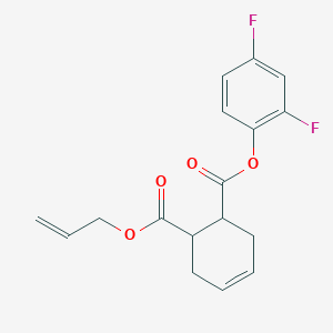 molecular formula C17H16F2O4 B5228856 allyl 2,4-difluorophenyl 4-cyclohexene-1,2-dicarboxylate 