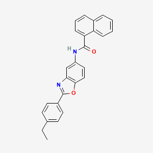molecular formula C26H20N2O2 B5228874 N-[2-(4-ethylphenyl)-1,3-benzoxazol-5-yl]-1-naphthamide 