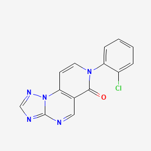 molecular formula C14H8ClN5O B5228946 7-(2-chlorophenyl)pyrido[3,4-e][1,2,4]triazolo[1,5-a]pyrimidin-6(7H)-one 