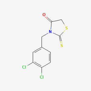 molecular formula C10H7Cl2NOS2 B5228968 3-(3,4-dichlorobenzyl)-2-thioxo-1,3-thiazolidin-4-one CAS No. 34392-98-8