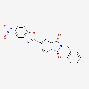 molecular formula C22H13N3O5 B5229017 2-benzyl-5-(5-nitro-1,3-benzoxazol-2-yl)-1H-isoindole-1,3(2H)-dione 