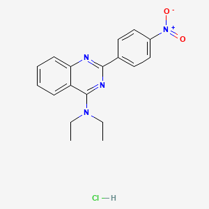 molecular formula C18H19ClN4O2 B5229035 N,N-diethyl-2-(4-nitrophenyl)-4-quinazolinamine hydrochloride 