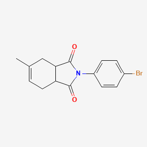 molecular formula C15H14BrNO2 B5229055 2-(4-bromophenyl)-5-methyl-3a,4,7,7a-tetrahydro-1H-isoindole-1,3(2H)-dione 
