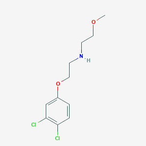 molecular formula C11H15Cl2NO2 B5229061 2-(3,4-dichlorophenoxy)-N-(2-methoxyethyl)ethanamine 