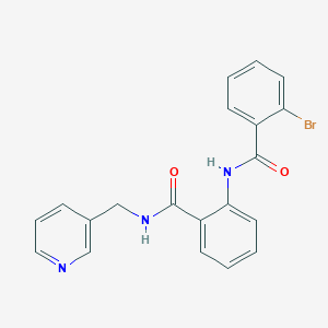 molecular formula C20H16BrN3O2 B5229133 2-bromo-N-(2-{[(3-pyridinylmethyl)amino]carbonyl}phenyl)benzamide 