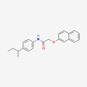 molecular formula C22H23NO2 B5229254 N-(4-sec-butylphenyl)-2-(2-naphthyloxy)acetamide 