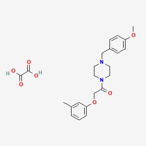 molecular formula C23H28N2O7 B5229284 1-(4-methoxybenzyl)-4-[(3-methylphenoxy)acetyl]piperazine oxalate 