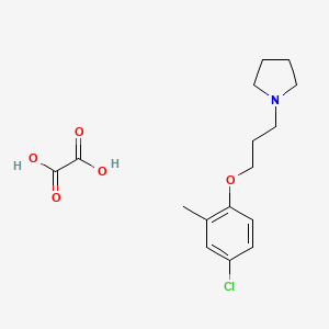 molecular formula C16H22ClNO5 B5229293 1-[3-(4-chloro-2-methylphenoxy)propyl]pyrrolidine oxalate 