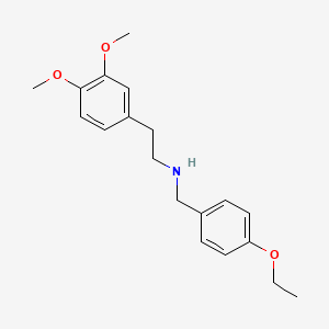 molecular formula C19H25NO3 B5229311 2-(3,4-dimethoxyphenyl)-N-(4-ethoxybenzyl)ethanamine 