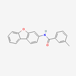 molecular formula C20H15NO2 B5229414 N-dibenzo[b,d]furan-3-yl-3-methylbenzamide 