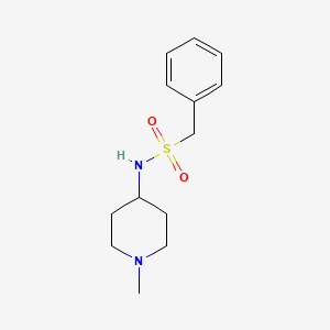 molecular formula C13H20N2O2S B5229426 N-(1-methyl-4-piperidinyl)-1-phenylmethanesulfonamide 
