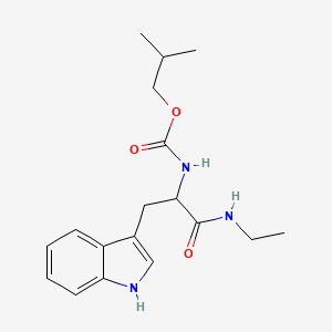 molecular formula C18H25N3O3 B5229448 N-ethyl-N-(isobutoxycarbonyl)tryptophanamide 