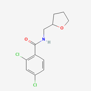 molecular formula C12H13Cl2NO2 B5229469 2,4-dichloro-N-(tetrahydro-2-furanylmethyl)benzamide 