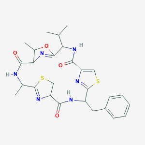 molecular formula C27H32N6O4S2 B052295 Bistratamide B CAS No. 120881-21-2