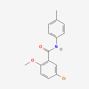 molecular formula C15H14BrNO2 B5229515 5-bromo-2-methoxy-N-(4-methylphenyl)benzamide 
