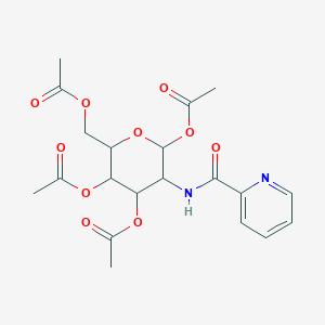 molecular formula C20H24N2O10 B5229552 1,3,4,6-tetra-O-acetyl-2-deoxy-2-[(2-pyridinylcarbonyl)amino]hexopyranose 