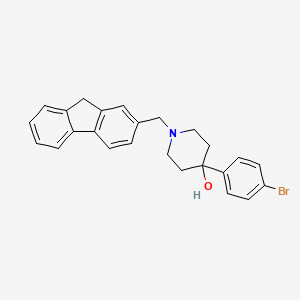 molecular formula C25H24BrNO B5229572 4-(4-bromophenyl)-1-(9H-fluoren-2-ylmethyl)-4-piperidinol 