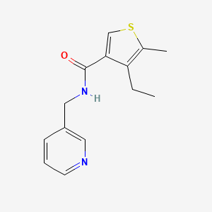 molecular formula C14H16N2OS B5229582 4-ethyl-5-methyl-N-(3-pyridinylmethyl)-3-thiophenecarboxamide 