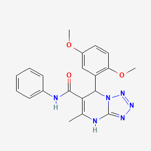molecular formula C20H20N6O3 B5229596 7-(2,5-dimethoxyphenyl)-5-methyl-N-phenyl-4,7-dihydrotetrazolo[1,5-a]pyrimidine-6-carboxamide 