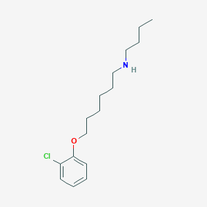 molecular formula C16H26ClNO B5229607 N-butyl-6-(2-chlorophenoxy)-1-hexanamine 