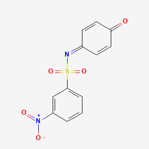 molecular formula C12H8N2O5S B5229633 3-nitro-N-(4-oxo-2,5-cyclohexadien-1-ylidene)benzenesulfonamide 