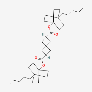 molecular formula C35H56O4 B5229656 bis(4-pentylbicyclo[2.2.2]oct-1-yl) spiro[3.3]heptane-2,6-dicarboxylate 